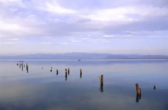 Framed Print : Lake Issyk-Kul at Balikchi Framed Print : Lake Issyk-Kul at Balikchi