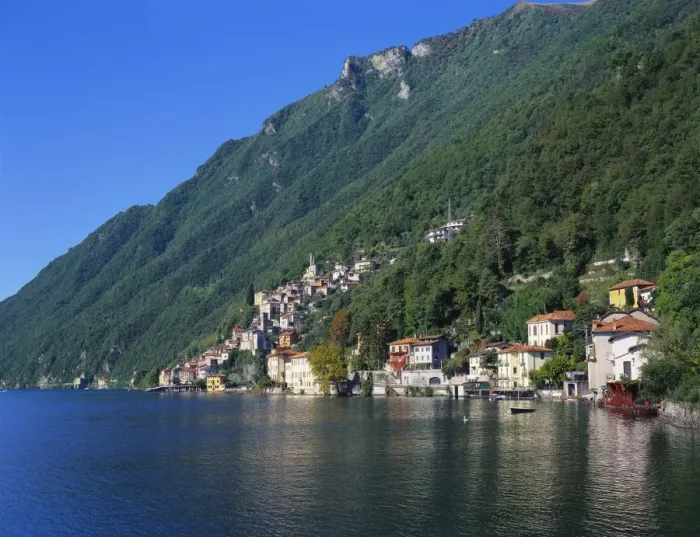 Framed Print : Lake Lugano, Lombardy, Italy