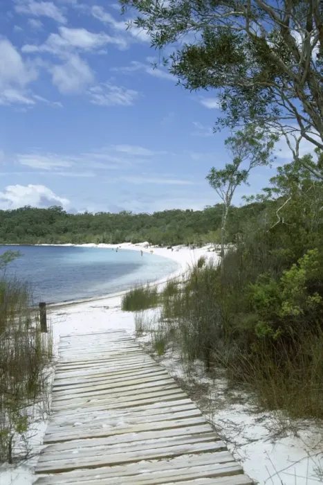Framed Print : Lake McKenzie, Fraser Island, UNESCO World Heritage Site, Queensland, Australia, Pacific