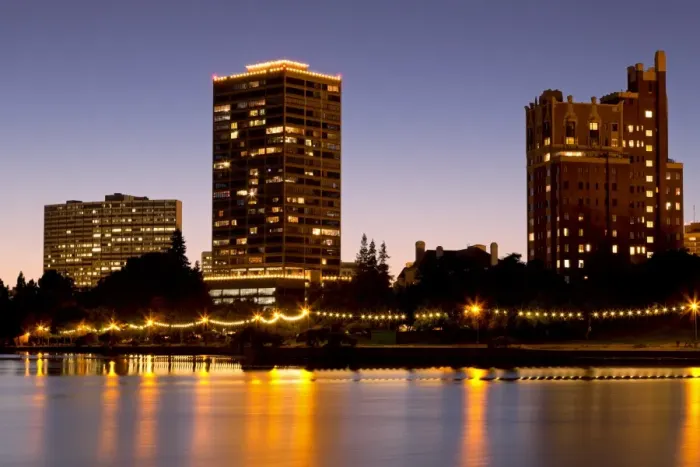 Framed Print : Lake Merritt, Oakland, California, United States of America, North America