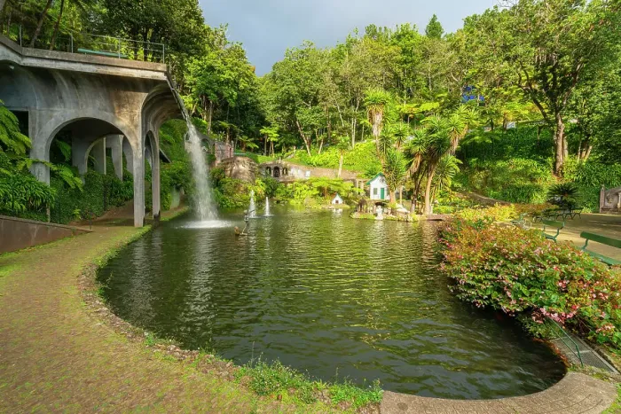 Framed Print : Lake at Monte Palace Tropical Garden, Funchal, Madeira, Portugal, Atlantic, Europe Framed Print : Lake at Monte Palace Tropical Garden, Funchal, Madeira, Portugal, Atlantic, Europe