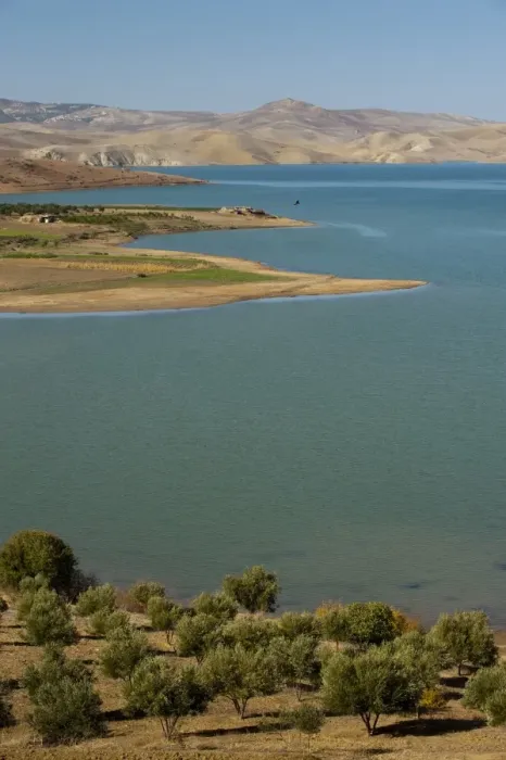 Framed Print : Lake, Nzala El Oudaia, Morocco, North Africa, Africa