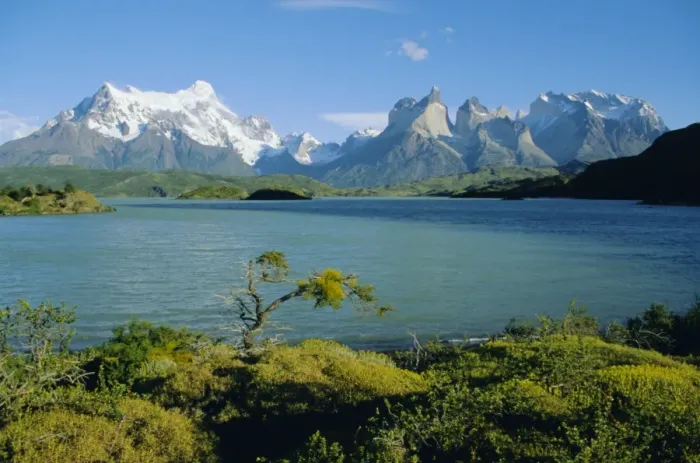 Framed Print : Lake Pehoe, Torres del Paine National Park, Chile, South America Framed Print : Lake Pehoe, Torres del Paine National Park, Chile, South America