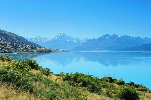 Lake Pukaki, Mount Cook National Park, UNESCO World Heritage Site, South Island, New Zealand, Pacific