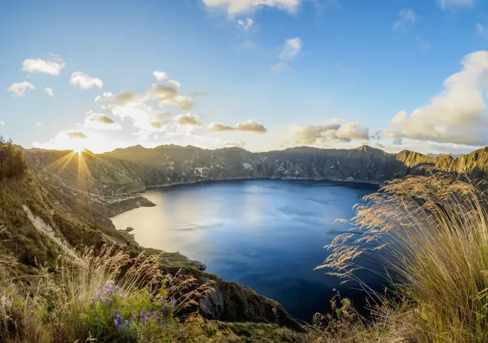 Framed Print : Lake Quilotoa at sunset, Cotopaxi Province, Ecuador Framed Print : Lake Quilotoa at sunset, Cotopaxi Province, Ecuador