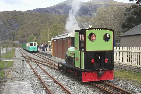 Lake Railway, Station, Llanberis, Gwynedd, Snowdonia, North Wales, Wales, United Kingdom, Europe