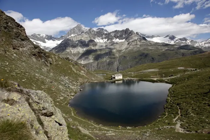 Framed Print : Lake Schwarzsee near Zermatt, Valais, Swiss Alps, Switzerland, Europe Framed Print : Lake Schwarzsee near Zermatt, Valais, Swiss Alps, Switzerland, Europe