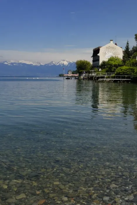 Framed Print : Lakeside hotel Framed Print : Lakeside hotel