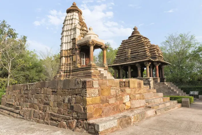 Framed Print : Lakshmi and Varaha Temples, Khajuraho Group of Monuments, UNESCO World Heritage Site