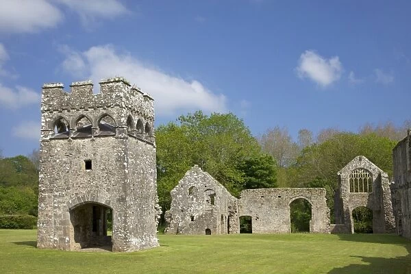Lamphey Bishops Palace, Pembrokeshire National Park, West Wales, Wales