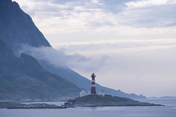 The Landegode lighthouse near Bodo on the north west coast of Norway, Scandinavia, Europe