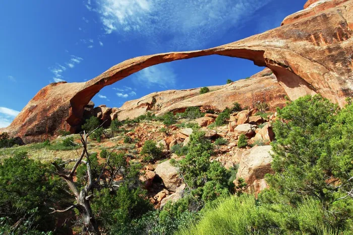 Framed Print : Landscape Arch, Arches National Park, Utah, United States of America, North America Framed Print : Landscape Arch, Arches National Park, Utah, United States of America, North America