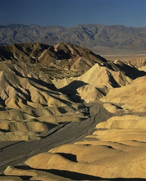 Landscape of bare hills in Death Valley National Monument