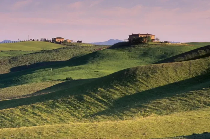 Framed Print : Landscape of the Crete Senesi area