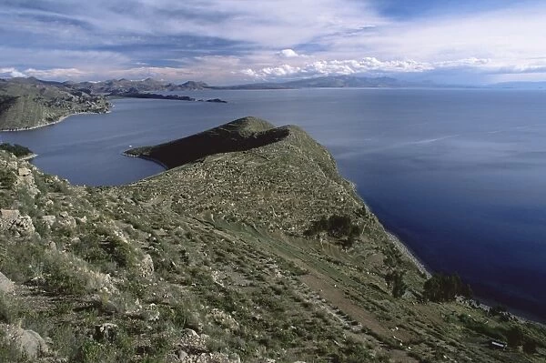Landscape, Isla del Sol, Lago Titicaca (Lake Titicaca), Bolivia, South America