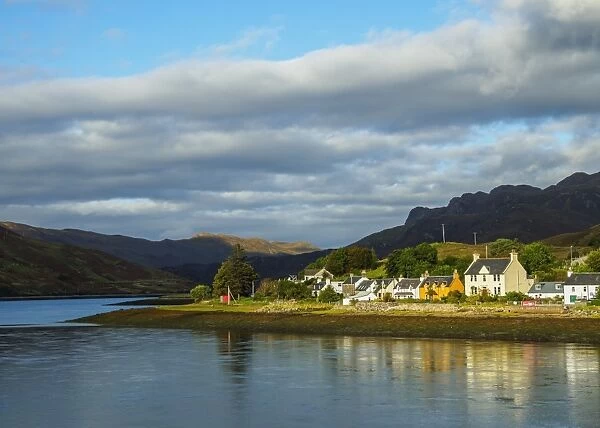 Landscape of Loch Long and Dornie Village, Highlands, Scotland, United Kingdom, Europe
