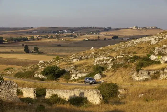 Framed Print : The landscape around Matera, Basilicata, Italy, Europe Framed Print : The landscape around Matera, Basilicata, Italy, Europe