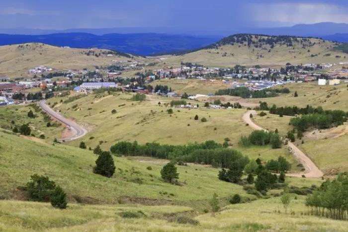 Framed Print : Landscape near Cripple Creek, Colorado, United States of America, North America Framed Print : Landscape near Cripple Creek, Colorado, United States of America, North America