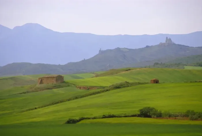 Framed Print : Landscape near Los Arcos Framed Print : Landscape near Los Arcos