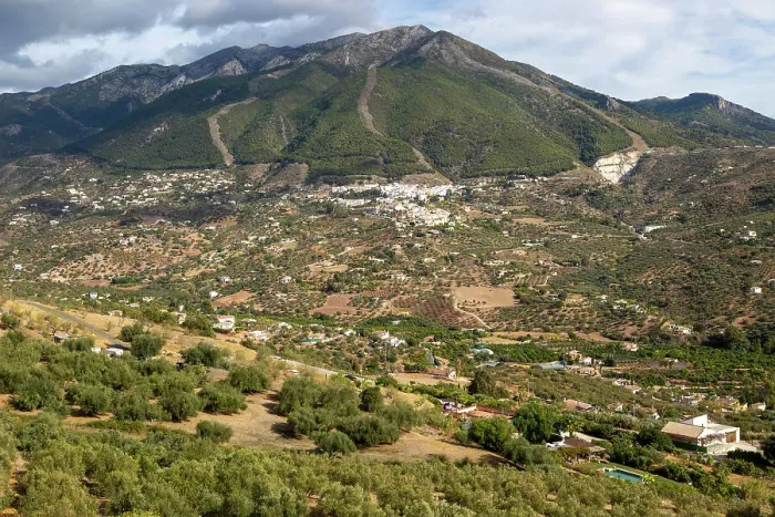 Framed Print : Landscape view to Alcaucin village and Maroma mountain, Sierra de Tejeda, Axarquia, Andalusia, Spain, Europe Framed Print : Landscape view to Alcaucin village and Maroma mountain, Sierra de Tejeda, Axarquia, Andalusia, Spain, Europe