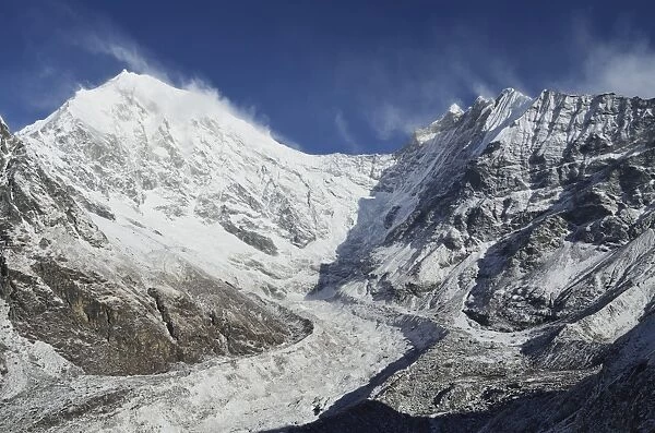 Langtang Lirung Glacier, Langtang National Park, Bagmati, Central Region (Madhyamanchal), Nepal, Himalayas, Asia