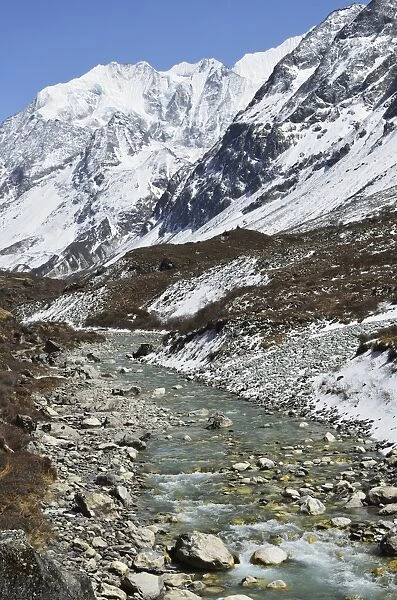 Langtang Valley and Langtang Khola, Langtang National Park, Bagmati, Central Region (Madhyamanchal), Nepal, Himalayas, Asia