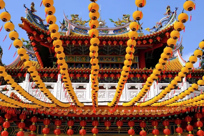 Framed Print : Lanterns decorations at Chinese Thean Hou Temple dedicated to the goddess Mazu and Guan Yin, Kuala Lumpur, Malaysia Framed Print : Lanterns decorations at Chinese Thean Hou Temple dedicated to the goddess Mazu and Guan Yin, Kuala Lumpur, Malaysia