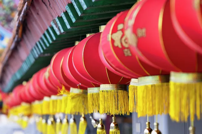 Framed Print : Lanterns at Thean Hou Temple, Kuala Lumpur, Selangor, Malaysia