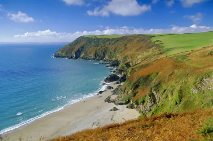 Framed Print : Lantic Bay, Near Fowey, Cornwall, England, UK Framed Print : Lantic Bay, Near Fowey, Cornwall, England, UK