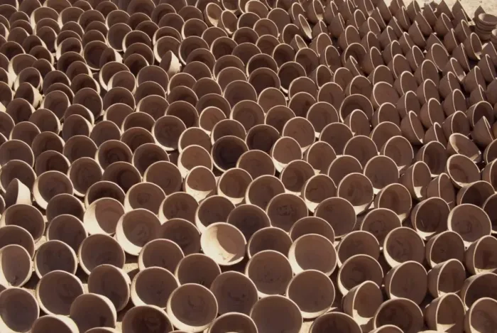 Framed Print : A large number of pots Framed Print : A large number of pots