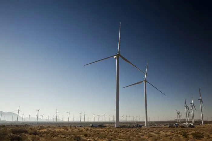 Framed Print : Very large wind turbines just outside Mojave, California, United States of America, North America Framed Print : Very large wind turbines just outside Mojave, California, United States of America, North America
