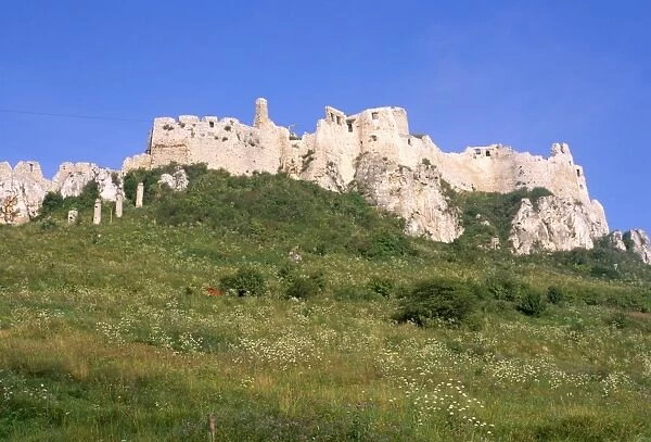Largest ruined castle in Slovakia