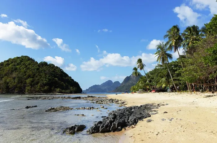 Framed Print : Las Cabanas beach, El Nido, Bacuit Bay, Palawan, Philippines, Southeast Asia, Asia Framed Print : Las Cabanas beach, El Nido, Bacuit Bay, Palawan, Philippines, Southeast Asia, Asia