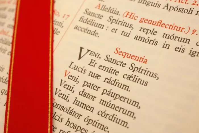 Framed Print : Latin Missal at a traditionalist Catholic pilgrimage, Paris, France, Europe Framed Print : Latin Missal at a traditionalist Catholic pilgrimage, Paris, France, Europe