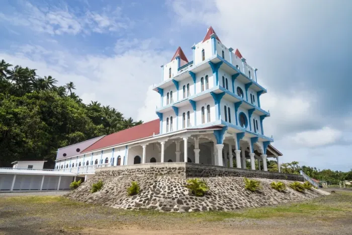 Framed Print : Lausikula church, Wallis, Wallis and Futuna, South Pacific, Pacific Framed Print : Lausikula church, Wallis, Wallis and Futuna, South Pacific, Pacific