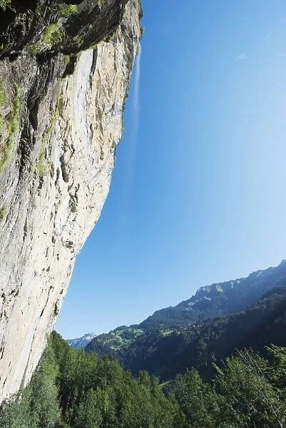 Lauterbrunnen Waterfall, Lauterbrunnen Valley, Bernese Oberland, Swiss Alps, Switzerland, Europe