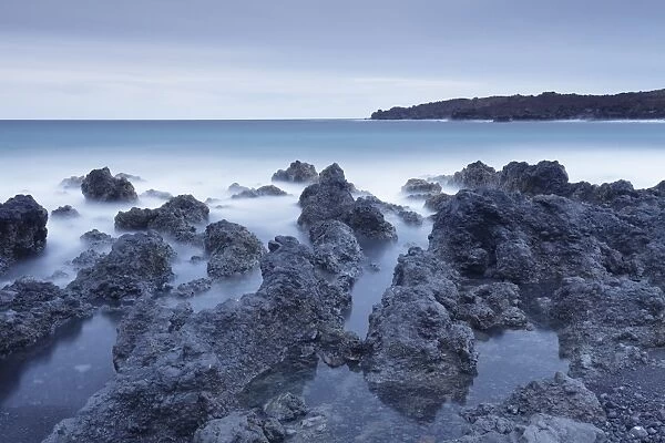 Lava coast near Los Hervideros, Montanas del Fuego, Parque Natinal de Timanfaya, Lanzarote