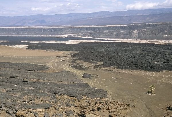 Lavas from Ardoukoba volcano in Rift Valley 152m below sea level, Afar Triangle