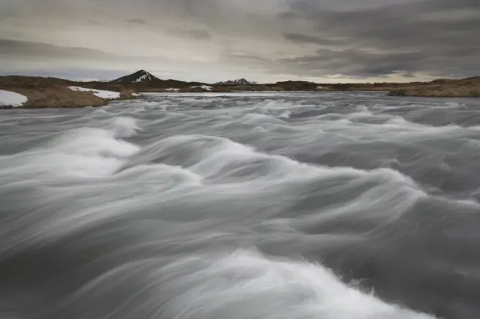 Framed Print : Laxa river flowing from Lake Myvatn Framed Print : Laxa river flowing from Lake Myvatn