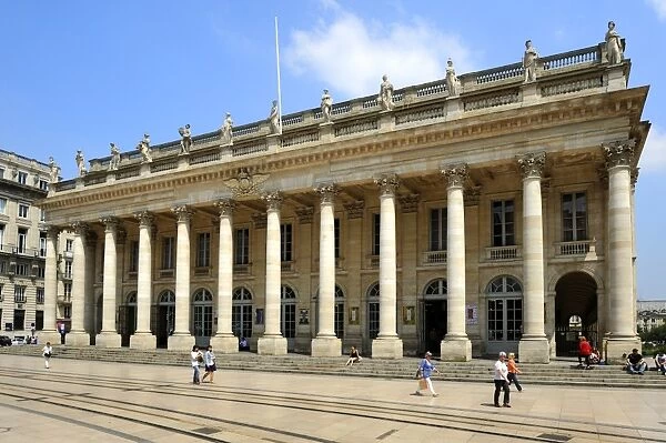 Le Grand Theatre, Place de la Comedie, Bordeaux, UNESCO World Heritage Site, Gironde, Aquitaine, France, Europe