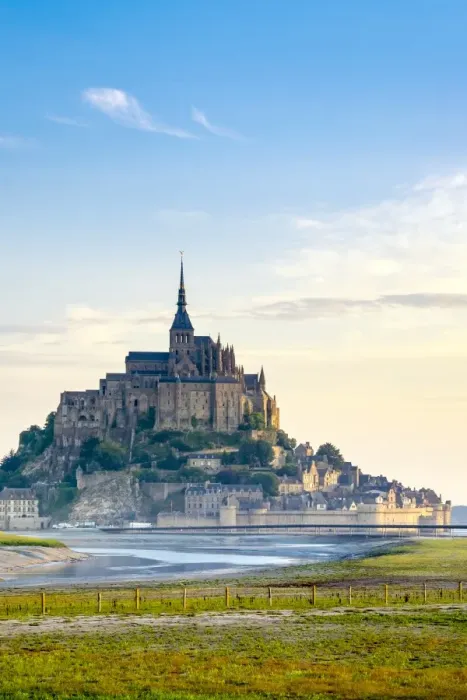 Framed Print : Le Mont-Saint-Michel at sunrise, UNESCO World Heritage Site, Manche Department, Normandy Framed Print : Le Mont-Saint-Michel at sunrise, UNESCO World Heritage Site, Manche Department, Normandy