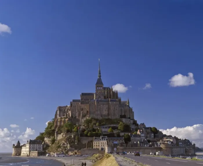 Framed Print : Le Mont St. Michel, built on the island of Mont Tombe, the 10th century Benedictine abbey Framed Print : Le Mont St. Michel, built on the island of Mont Tombe, the 10th century Benedictine abbey