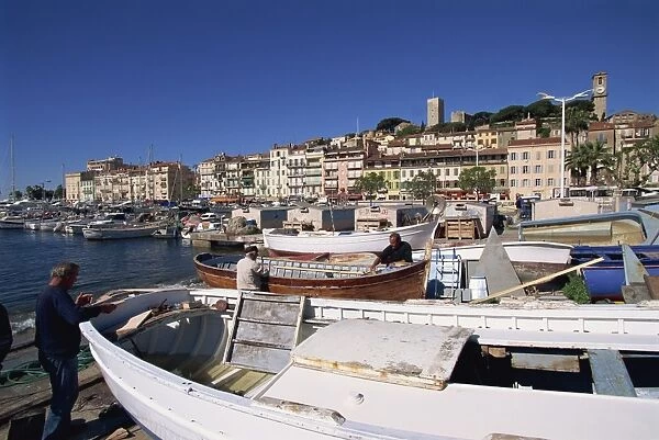 Le Suquet and harbour, Old Town, Cannes, Alpes Maritimes, Cote d Azur