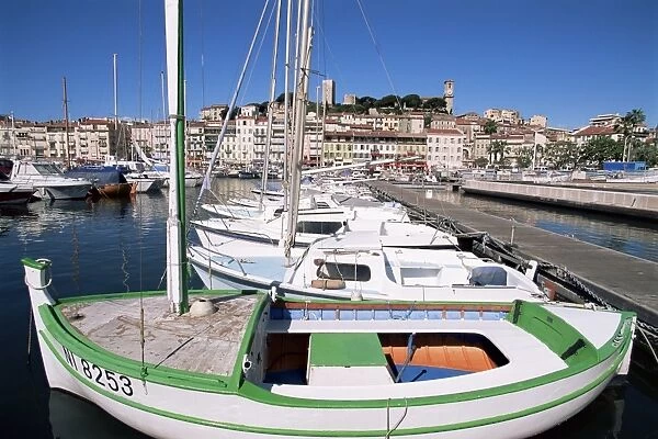 Le Suquet and harbour, old town, Cannes, Alpes-Maritimes, Cote d Azur