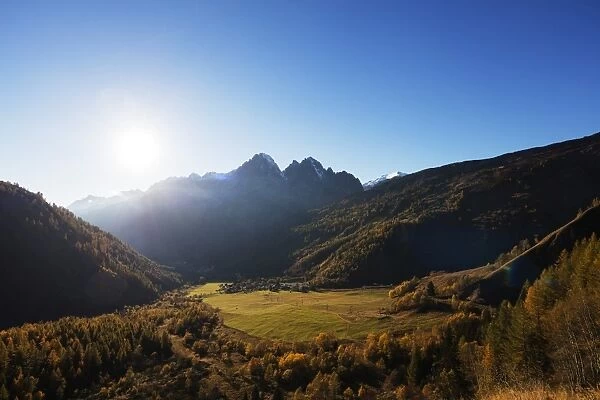 Le Tour, autumn, Chamonix, Haute Savoie, Rhone Alpes, French Alps, France, Europe
