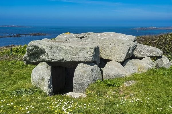 Le Trepid dolmen, Guernsey, Channel Islands, United Kingdom, Europe