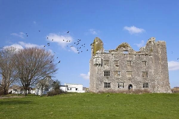 Leamanagh Castle, Burren, County Clare, Munster, Republic of Ireland, Europe