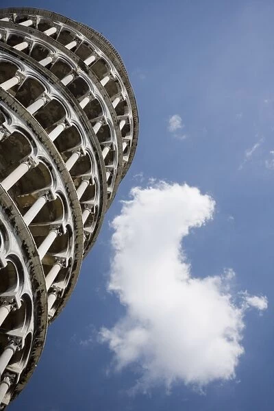 Leaning Tower of Pisa and cloud