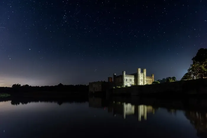 Framed Print : Leeds Castle at night, near Maidstone, Kent, England, United Kingdom, Europe Framed Print : Leeds Castle at night, near Maidstone, Kent, England, United Kingdom, Europe