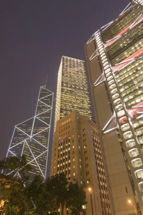Framed Print : From left to right, the Bank of China Tower, Cheung Kong Centre, Sin Hua Bank Framed Print : From left to right, the Bank of China Tower, Cheung Kong Centre, Sin Hua Bank